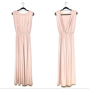H&M Blush Goddess Maxi Dress size 2 Bridesmaid